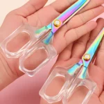 Clear Handle Stainless Steel Vintage Scissors
