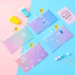 Cute Gradient Colour Stationery StorageZipper Bag