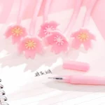Aesthetic Cherry Blossom Gel Pen – Refillable Options Available