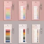 Self Adhesive Semi Transparent Label Sticky Note Index Memo Pad With Ruler