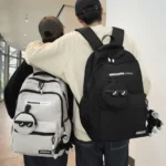 WEIZHINA Stylish Backpack With Unique Sunglasses Round Pocket Multi-Compartment School/Office Bag