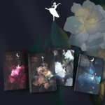 Beautiful Flowers Illustration Glow Diary