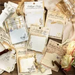 Sugar Poetry Retro Warm Flower Border Series Sticky Notes Pad