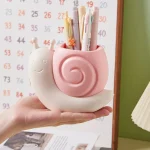 Snail Shape Pen Holder Multi-functional Pencil Storage Box