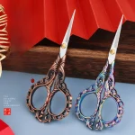 1 Pic Retro Vintage Small Scissors For DIY Paper Cutting Tools Office Supplies