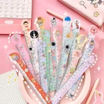1 Pic Cute 15cm Multi Functional Ruler Learning Stationery Office Supplies Drawing Ruler