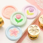 15Mm Mini Embossed Copper Head Wax Seal Decorating Invitations Envelope