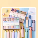 6 Pcs/Set Highlighter Pen Drawing Light Colour Eye Protection Highlighter