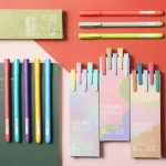 5pcs Set Guofeng Morandi Color Gel Pen 0.5 Macaron Color Pen Office Supply