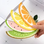 15cm Cute Kawaii Fruit Design Creative Wooden Ruler Measuring Straight Ruler