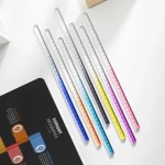 30cm Transparent Straight Gradient Acrylic Square Ruler For Drawing Measurement