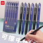 Press Erasable Gel Pen 0.5mm Simple Rub Easy-to-erase Bullet Tip Erasable Pen