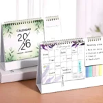 2026 Creative Desk Calendar - Monthly Memo & Self-Discipline Tracker for Productivity