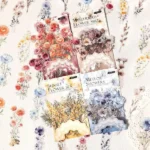 30pcs/pack Vintage Plant FLowers PET Waterproof Sticker For DIY Scrapbooking