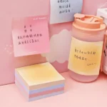 Egg Yolk Gradient Solid Color Post-It Sticky Note Message Office Supplies
