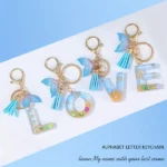 Fashionable Ocean Style 26 Letter Keychain Pendant Bag Charms