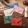 Gilded Envelope with Embossed Texture – Single Retro Envelope for Invitations