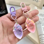 Creative Rose in a Boat Keychain - Elegant Charm for Purses & Backpacks