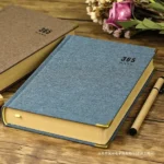 365 Day Retro Kraft Paper Diary - Thick Blank Page Notebook for Journaling