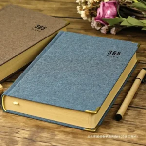 365 Day Retro Kraft Paper Diary – Thick Blank Page Notebook for Journaling