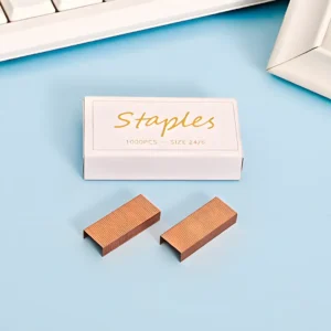 Rose Gold Staples (24/6 Size) - For Standard Staplers