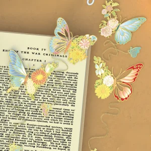 Vintage Bookmark with Butterfly Charm - Elegant & Creative