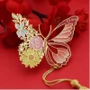 Vintage Bookmark with Butterfly Charm - Elegant & Creative