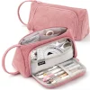 Large Capacity Triangular Pencil Case - Multifunctional Organizer for Students and Adults