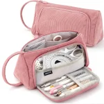 Large Capacity Triangular Pencil Case - Multifunctional Organizer for Students and Adults