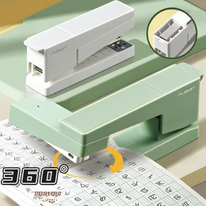 NUSIGN 360° Rotating Desktop Stapler | Stylish Office & Student Stationery