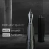 Black Samurai Fountain Pen - Fine Titanium Nib for Superior Writing