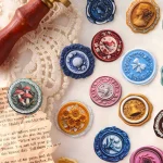 Vintage Paper Seal Sticker Pack - Archival Labels for Journals & Envelopes