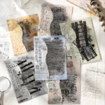 Aesthetic Text Label Stickers JIANQI Decorative Supplies for Collage