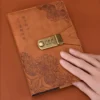 Creative Design Lock Diary Secure A5 Retro Password Notebook