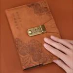 Creative Design Lock Diary Secure A5 Retro Password Notebook