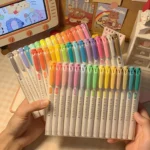 Premium 15 Pack Aesthetic Dual Ended Highlighters Perfect for DIY Journaling & Notes