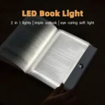 Smart LED Flat Plate Reading Light  Rechargeable Night Lamp for Book Lovers BD