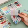 Transparent Label Memo Pad Sticky Notes Aesthetic Stationery Supplies