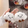 Smiling Cloud Bag Charm–Adorable Plush Pendant for School Bags