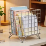 Minimalist Metal Storage Box – Desktop Organizer for Office & Home