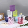 Multifunction Round/Square Mesh Pen Pot Multicolor Pen Holder