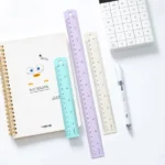 Durable Aluminum Alloy Straight Edge Ruler in Trendy Morandi Shades
