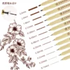 Leto Brown Fineliner Pen- for Comics, Art Design, and Anime Drawing, Waterproof Sketch Pen