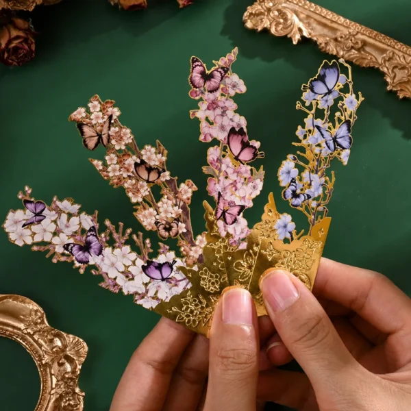 Hollow-Out Butterfly Metal Bookmark