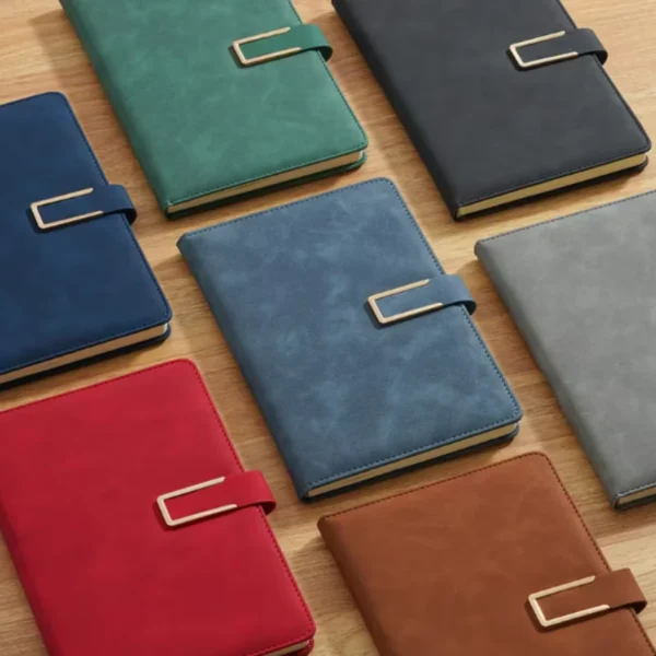 PU Leather A5 Notebook for Daily Diary and Notes With Magnetic Closer