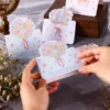 Hand-Painted Rose Bouquet Greeting Card for Special Blessings