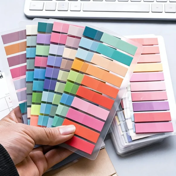 Simple Transparent Morandi Colour Sticky Note Adhesive Colourful Index Tabs_02