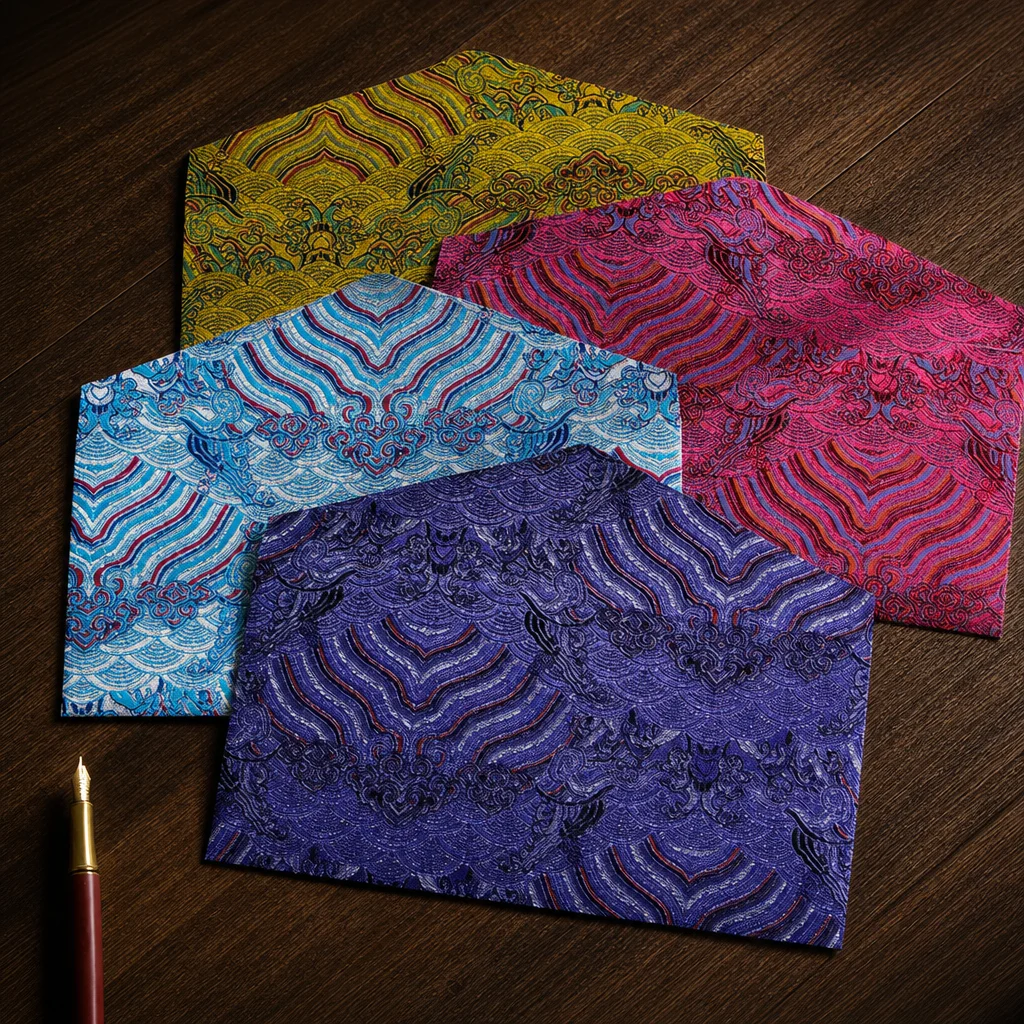 Cloud Pattern Decorative Envelopes with Vintage Style