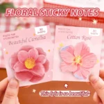Cute Flower-Shaped Sticky Notes for Students and Journaling