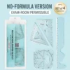Multifunctional Mathematical Drawing and Measuring Ruler Kit
